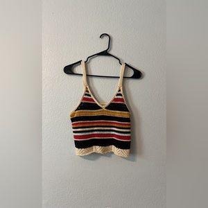 cute colorful crop top. size S. worn twice